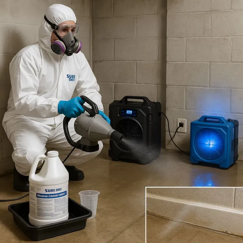 Sanitization and Odor Removal process in Breckenridge, MI